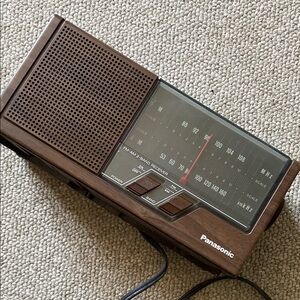 Vintage Panasonic Brown AM/FM Radio